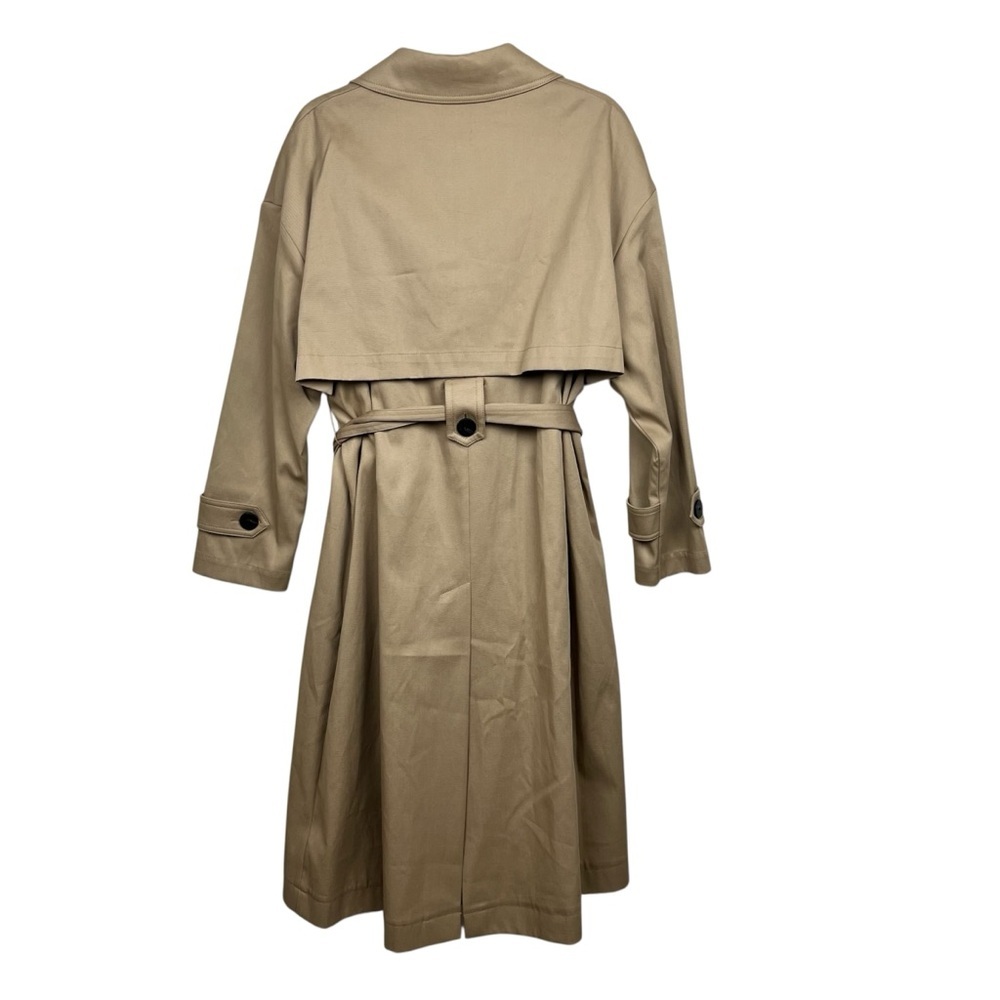 Massimo Dutti Trench Coat with Belt in Camel Water Repellent M Women’s - Picture 4 of 9